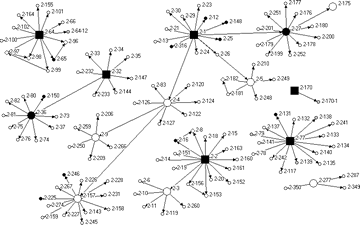 Example network diagram for a site (15 total recruiters)