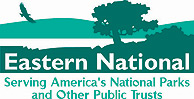 Logo of Eastern National: Serving America's National Parks and Other Public Trusts.