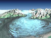 SRTM image of Alaska Glacier