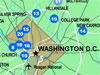 Interactive Map of space-related destinations in Washington, D.C.