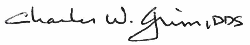 Signature of Charles W. Grim, Director of Indian Health Service