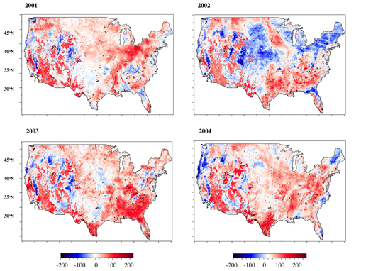 Future climate scenarios of air temperature warming imply that ecosystems across the western United States will experience large carbon losses to the atmosphere and tree growth decline in the western United States, according to NASA Earth scientists.
