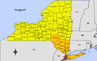 Map of Declared Counties for Disaster 1391