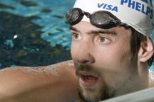 Phelps in pool