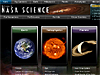 A screen shot of the NASA Science Web site