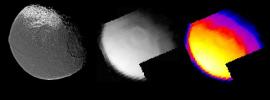 Iapetus Thermal Radiation Image