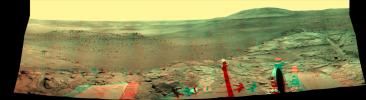 Spirit's West Valley Panorama (Anaglyph)