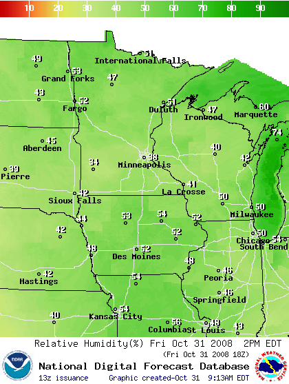 National Digital Forecast Database Image