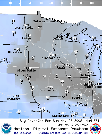 National Digital Forecast Database Image