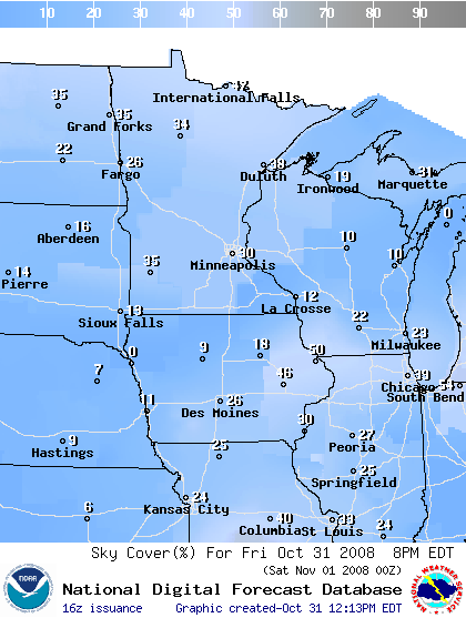 National Digital Forecast Database Image