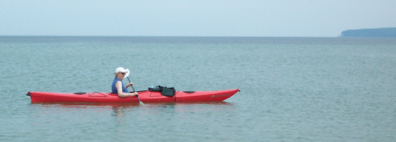 Kayaking on Lake Michigan