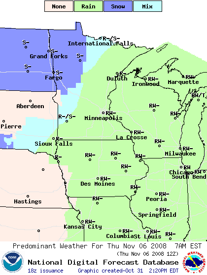 National Digital Forecast Database Image