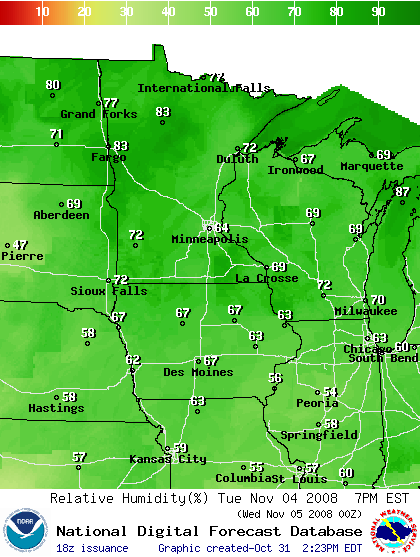 National Digital Forecast Database Image