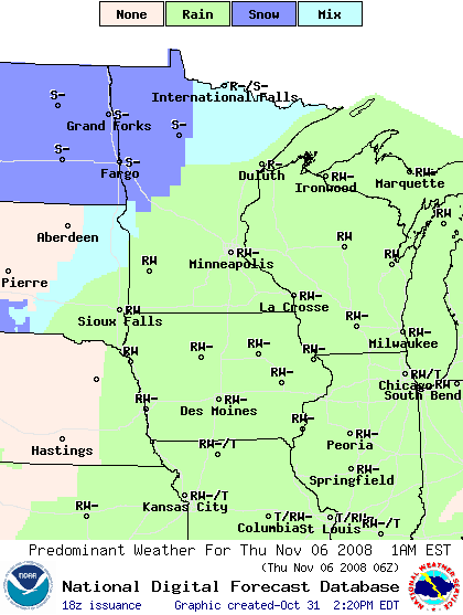 National Digital Forecast Database Image