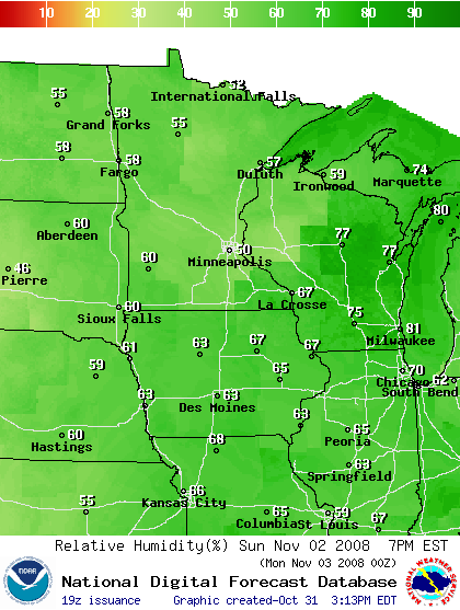 National Digital Forecast Database Image