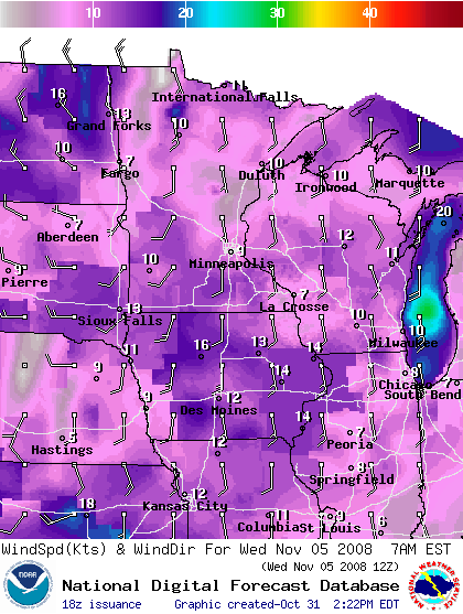 National Digital Forecast Database Image