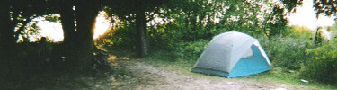 Backcountry camp site on North Manitou Island