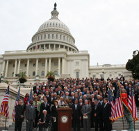 Senator Lieberman joins members from the House and Senate in rememberance of the terrorist attacks of 9/11/01.