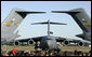 President George W. Bush address military personnel and their families at Charleston Air Force Base in Charleston, South Carolina on Saturday, October 28, 2006. White House photo by Paul Morse