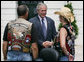 President George W. Bush welcomes members of the Rolling Thunder motorcycle organization to the White House Sunday, May 27, 2007. This Memorial Day marks Rolling Thunder’s 20th year supporting U.S. troops at home, abroad and missing in action.  White House photo by Chris Greenberg