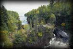 North Shore stream flows into Lake Superior