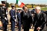 ITALIAN MINISTER ARRIVAL - Click for high resolution Photo