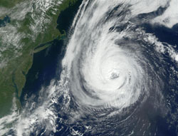 Satellite photo of Hurricane Erin
