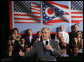 President George W. Bush addresses his remarks Tuesday, July 10, 2007, to the Greater Cleveland Partnership in Cleveland, Ohio, where he also took questions from the audience. White House photo by Chris Greenberg