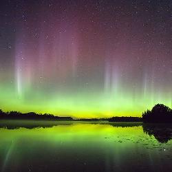 Photo of aurora in Lac du Flambeau, Wis. Credit: Jeffrey R. Hapeman