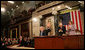 President George W. Bush receives applause at the State of the Union Address Monday, Jan. 28, 2008, at the U.S. Capitol. Vice President Dick Cheney and Speaker of the House Nancy Pelosi are seen back right. White House photo by Eric Draper