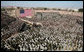 Vice President Dick Cheney delivers remarks to over 9,000 U.S. Army troops Tuesday, Feb. 26, 2008 at Fort Hood, Texas. During his remarks the Vice President expressed his appreciation for the service of soldiers of the First Cavalry Division and Three Corps who have recently returned from a 15-month deployment in Iraq. White House photo by David Bohrer