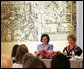 Mrs. Laura Bush and Slovenia's First Lady Barbara Miklic Turk attend the Za in Proti (ZIP) student event Tuesday, June 10, 2008 in Kranj, Slovenia. White House photo by Shealah Craighead