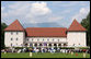 President George W. Bush and Mrs. Laura Bush attend the Lipizzaner Horse Exhibition Tuesday, June 10, 2008, at Brdo Castle in Kranj, Slovenia. White House photo by Shealah Craighead