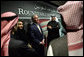 Participants in a roundtable discussion with President George W. Bush talk with him afterwards Tuesday, Jan. 15, 2008, at the U. S. Embassy in Riyadh. The President told the entrepreneurs, “I love the fact that some of you were educated in America. I think you'll find you got a good education there, but more importantly, Americans get to see you, and you get to see them. And the best way to achieve better understanding in the world is for folks just to get together, and get to understand that we share the same God, and we share the same aspirations for children and for our futures.” White House photo by Chris Greenberg