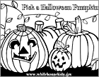 Pick a Pumpkin Coloring Page - Click Here to Dowload