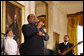 Kurt Carr and the Kurt Carr Singers perform for President George W. Bush and guests Tuesday, June 17, 2008 in the East Room of the White House, in honor of Black Music Month. White House photo by Eric Draper