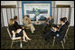 President George W. Bush meets with Bob Geldof of DATA (Debt, AIDS, Trade, Africa), during the G-8 Summit Tuesday, July 8, 2008, in Toyako, Japan. White House photo by Eric Draper