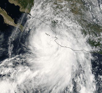 image of hurricane Lane