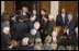 Sergeant at Arms Bill Livingood announces President George W. Bush Tuesday, Jan. 31, 2006, to the House Chamber for 2006 State of the Union address.