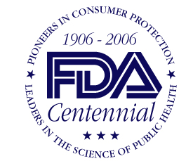 blue color FDA Centennial logo