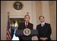 President George W. Bush announces his nomination Monday, Oct. 31, 2005, of Philadelphia Appeals Court Judge Samuel A. Alito, Jr., for Associate Justice of the U.S. Supreme Court, to replace the retiring Justice Sandra Day O'Connor. White House photo by Paul Morse
