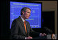 Director Rob Portman of the Office of Management and Budget presents the budget of the U.S. government for the 2008 fiscal year to the press in the Dwight D. Eisenhower Executive Office Building Monday, Feb. 5, 2007. White House photo by Paul Morse