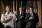 President George W. Bush attends the National Catholic Prayer Breakfast in Washington, D.C., Friday, May 20, 2005. White House photo by Eric Draper