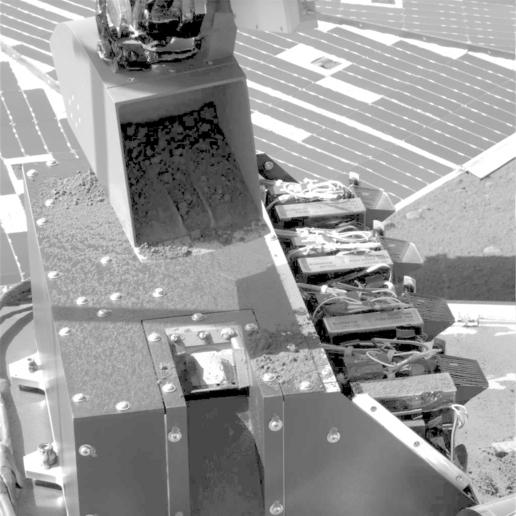 First Sample Delivery to Mars Microscope