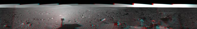 Spirit's View on Sol 147 (3-D)