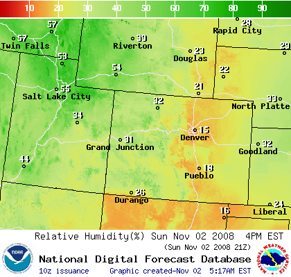 National Digital Forecast Database Image