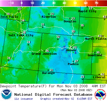 National Digital Forecast Database Image