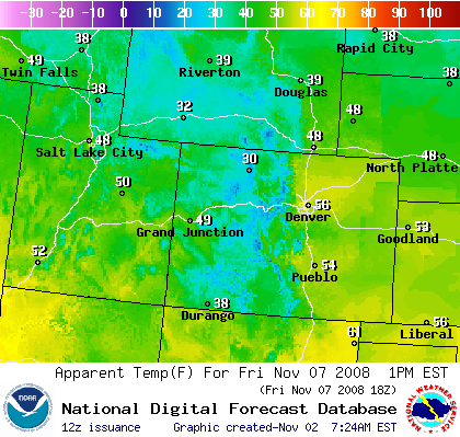 National Digital Forecast Database Image