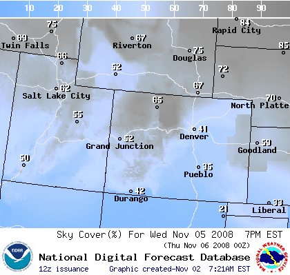 National Digital Forecast Database Image