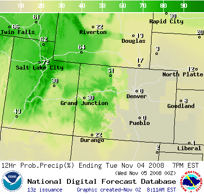 National Digital Forecast Database Image